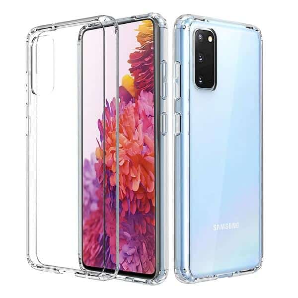 For Samsung Galaxy S20 | S20 FE | S20+ /S20 Plus | S20 Ultra Clear Case Slim With 4 Corners [Shock Absorption] Hard Back Soft Bumper Cover