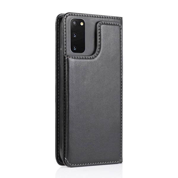 Samsung Galaxy S20 SupRShield Wallet Leather Card Holder Flip Protective Shockproof Magnetic Case Cover (Black Style 2) (8)