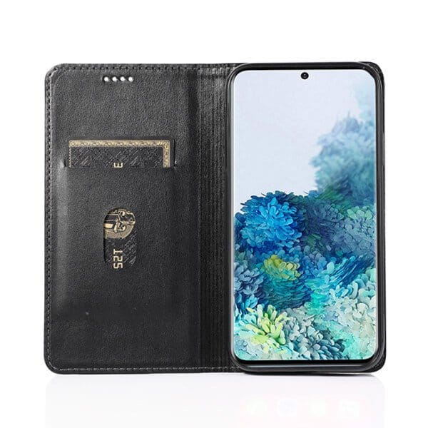 Samsung Galaxy S20 SupRShield Wallet Leather Card Holder Flip Protective Shockproof Magnetic Case Cover (Black Style 2) (8)