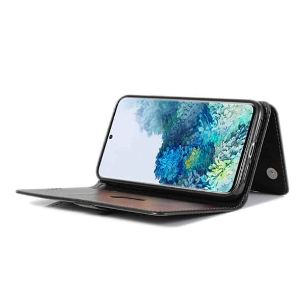 Samsung Galaxy S20 SupRShield Wallet Leather Card Holder Flip Protective Shockproof Magnetic Case Cover (Black Style 2) (8)