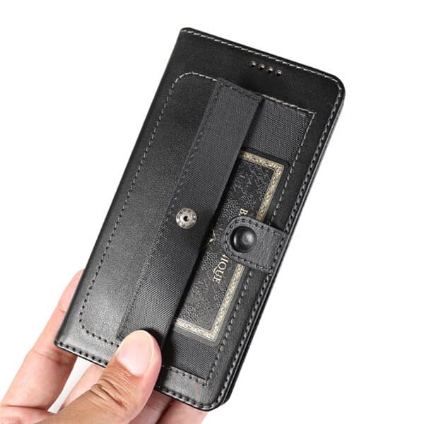 Samsung Galaxy S20 SupRShield Wallet Leather Card Holder Flip Protective Shockproof Magnetic Case Cover (Black Style 2) (8)