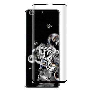 Samsung Galaxy S20 Ultra 5G Full Coverage Tempered Glass LCD Screen Protector Film Guard (Black)