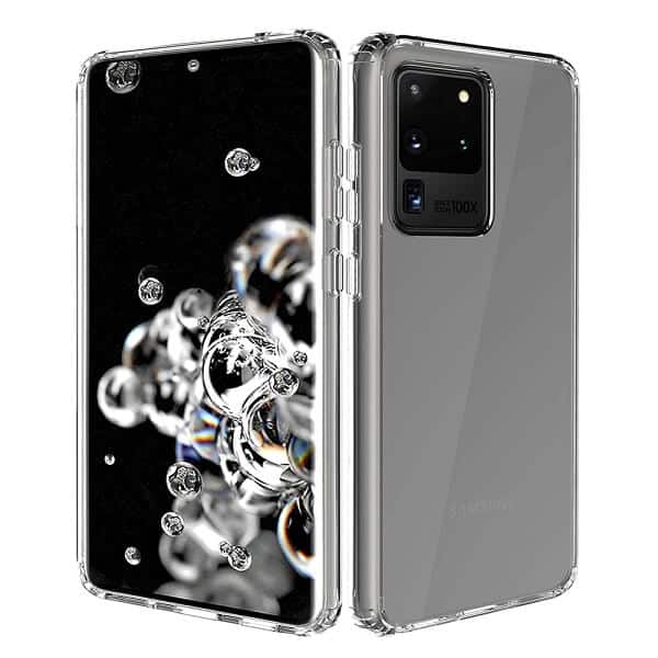 For Samsung Galaxy S20 | S20 FE | S20+ /S20 Plus | S20 Ultra Clear Case Slim With 4 Corners [Shock Absorption] Hard Back Soft Bumper Cover