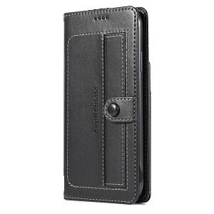 Samsung Galaxy S20 Ultra SupRShield Wallet Leather Card Holder Flip Protective Shockproof Case Cover (Black Style 2)