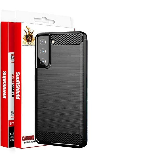 Samsung Galaxy S21 FE Case Shockproof Heavy Duty Rugged Anti Knock Back Cover (Black)