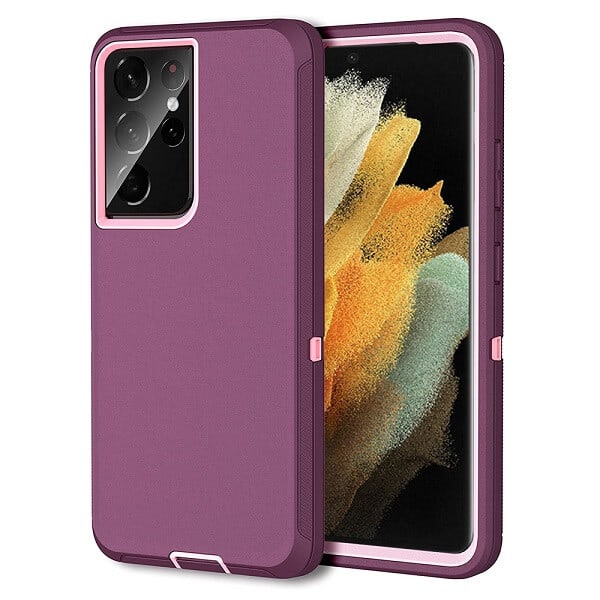 For Samsung Galaxy S21 | S21 FE | S21+ /S21 Plus | S21 Ultra Case Drop Resistant Defender Tradies Heavy Duty Rugged Shockproof Cover