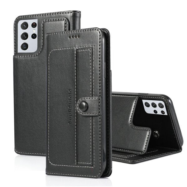 For Samsung Galaxy S21 FE | S21 Ultra Wallet Case Flip Leather Card Slots Magnetic Stand Cover
