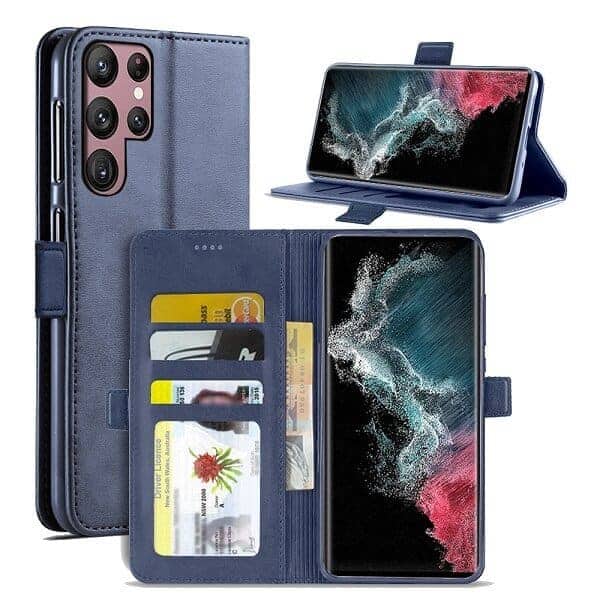 For Samsung Galaxy S22 | S22+ /S22 Plus | S22 Ultra SupRShield Wallet Leather Card Holder Flip Protective Shockproof Magnetic Case Cover