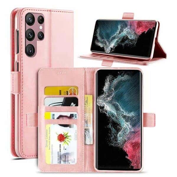 For Samsung Galaxy S22 | S22+ /S22 Plus | S22 Ultra SupRShield Wallet Leather Card Holder Flip Protective Shockproof Magnetic Case Cover