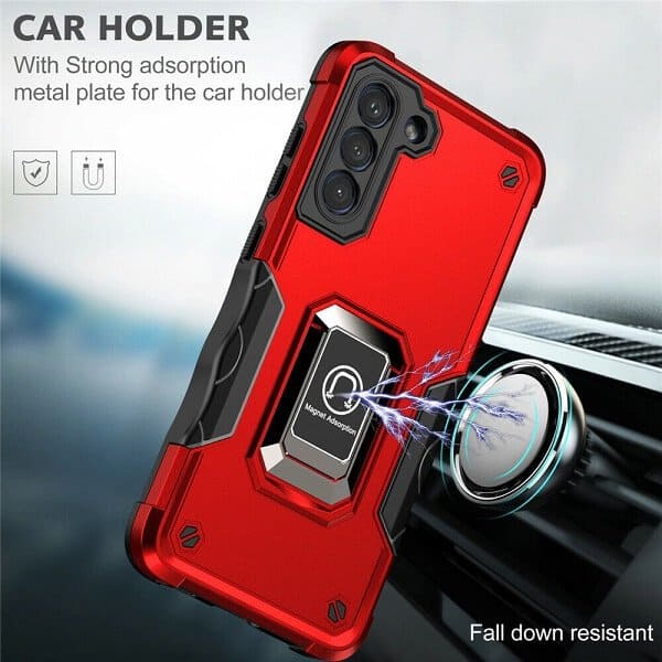 Samsung Galaxy S23 Magnetic Ring Rugged Shockproof Case Heavy Duty Protective Back Cover (Aqua)