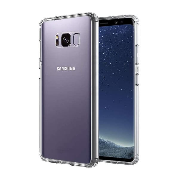 Samsung Galaxy S8 Clear Case Slim With 4 Corners [Shock Absorption] Hard Back Soft Bumper Cover