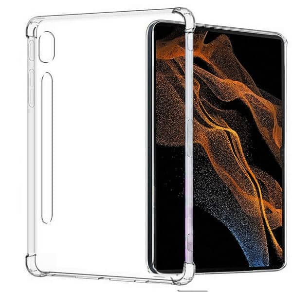 Samsung Galaxy Tab S8 Ultra Clear Case Shockproof Heavy Duty Gel Clear Air Cushion Cover