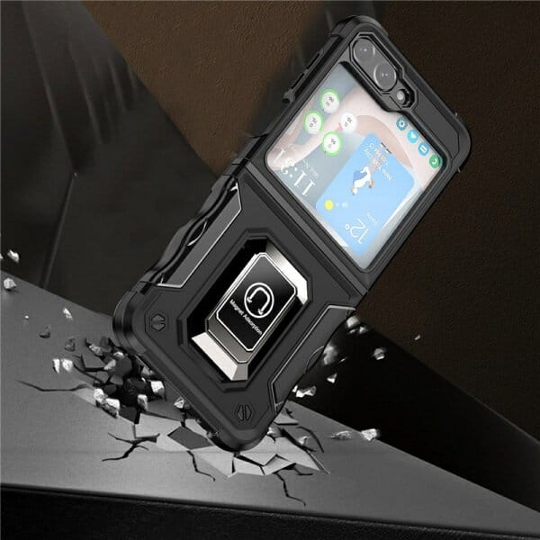 Samsung Galaxy Z Flip 5 5G Magnetic Ring Rugged Shockproof Case Heavy Duty Protective Back Cover (8)