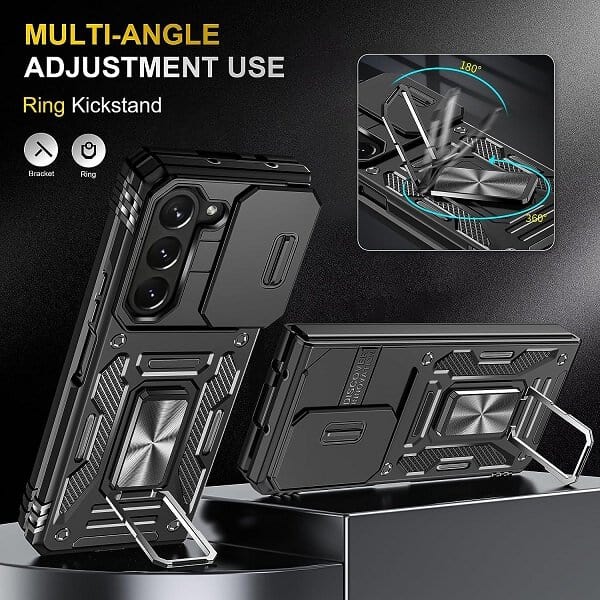Samsung Galaxy Z Fold 5 5G Magnetic Ring Rugged Shockproof Case Heavy Duty Protective Back Cover