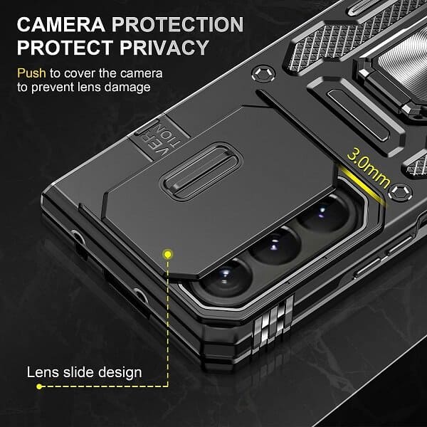 Samsung Galaxy Z Fold 5 5G Magnetic Ring Rugged Shockproof Case Heavy Duty Protective Back Cover
