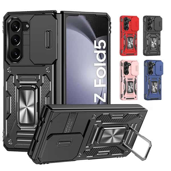 Samsung Galaxy Z Fold 5 5G Magnetic Ring Rugged Shockproof Case Heavy Duty Protective Back Cover