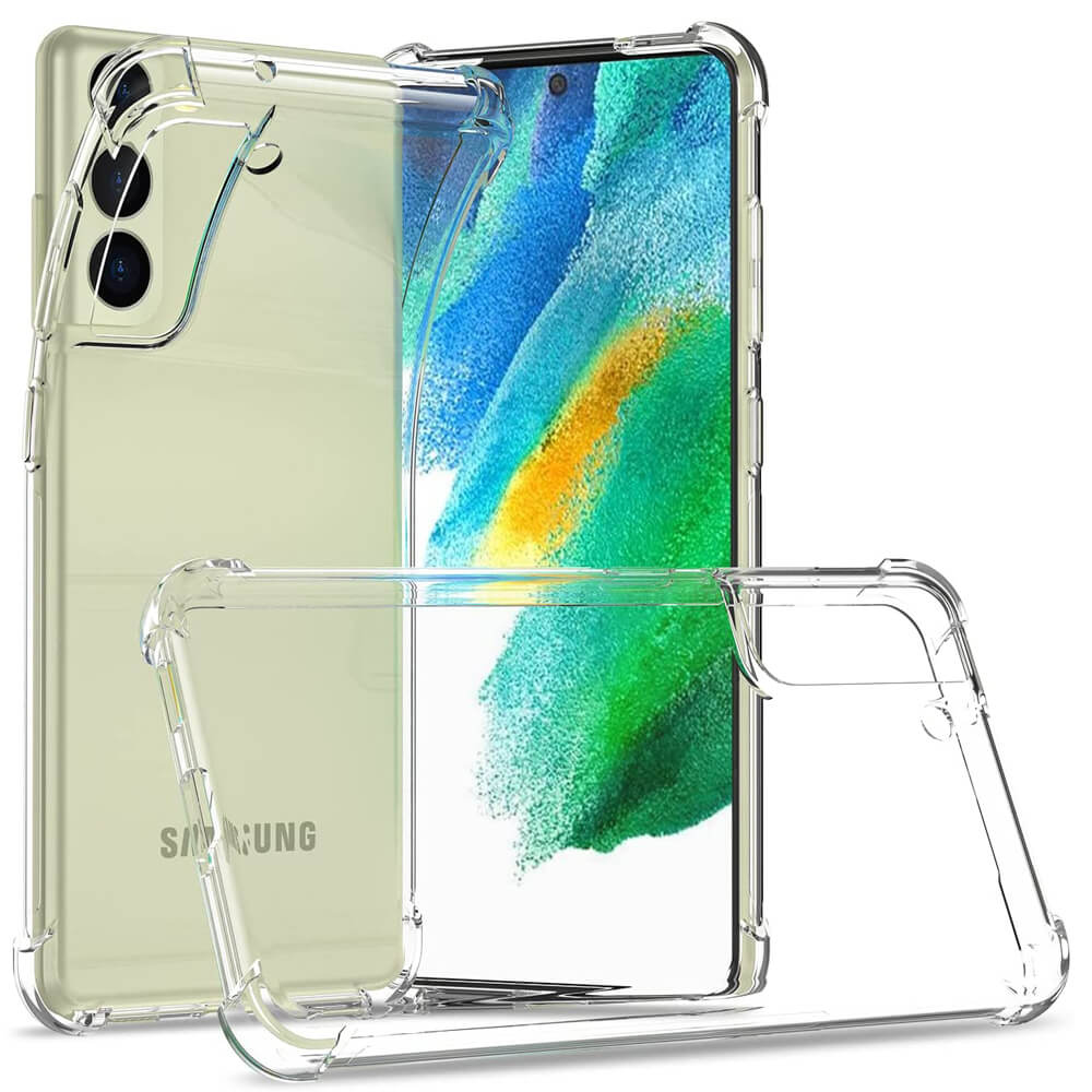 For Samsung Galaxy S21 | S21 FE | S21+ /S21 Plus | S21 Ultra SupRShield Clear Case Shockproof Tough Gel Heavy Duty Transparent Air Cushion Cover