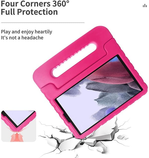 Samsung Galaxy Tab A7 Lite 8.7 inch SM- T220/T225 kids Case, Kickstand Shockproof Protective Handle Stand Light Weight Kids Friendly Cover (Black)