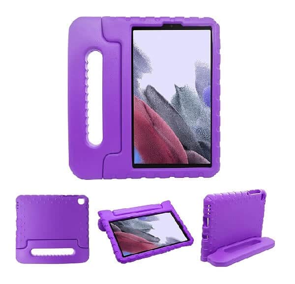 Samsung Galaxy Tab A7 Lite 8.7 inch SM- T220/T225 kids Case, Kickstand Shockproof Protective Handle Stand Light Weight Kids Friendly Cover (Black)