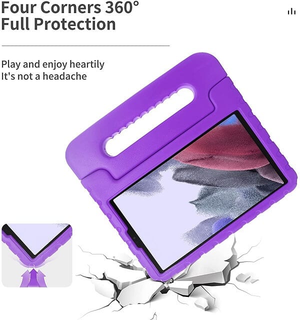 Samsung Galaxy Tab A7 Lite 8.7 inch SM- T220/T225 kids Case, Kickstand Shockproof Protective Handle Stand Light Weight Kids Friendly Cover (Black)