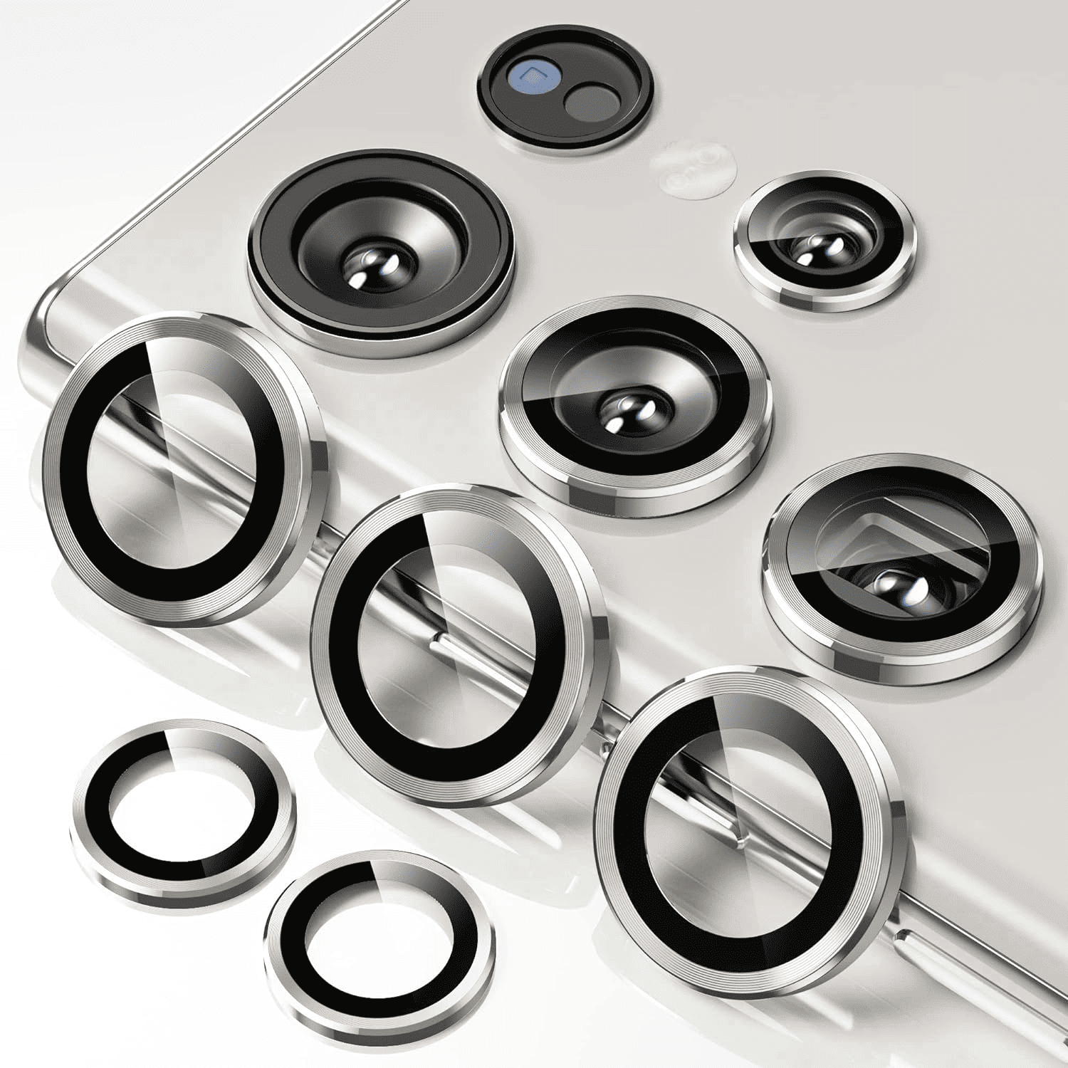 For Samsung Galaxy S23 FE Metal Individual Ring Protector Cover For Camera Lens