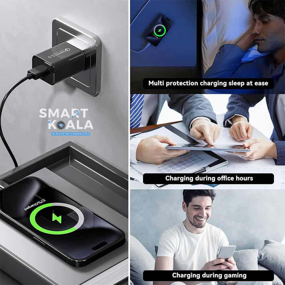 Smart Koala 18W QC3.0 SAA Certified USB A Fast Charging Wall AU Plug Charger Power Adapter