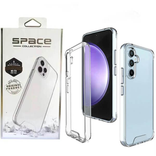 Space Clear Case For Samsung Galaxy S23 FE Anti-Shock Clear Hard Transparent Shockproof Cover