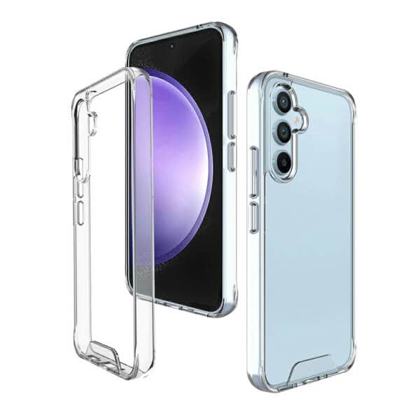 Space Clear Case For Samsung Galaxy S23 FE Anti-Shock Clear Hard Transparent Shockproof Cover