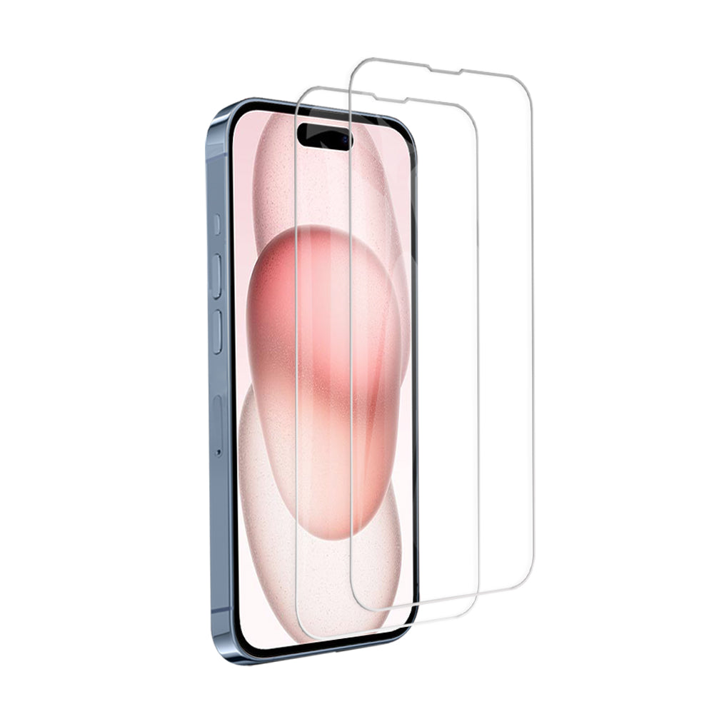 [2 Pack] For Apple iPhone 15 | 15 Plus | 15 Pro | 15 Pro Max SupRShield Tempered Glass Screen Protector Film Guard (Clear)