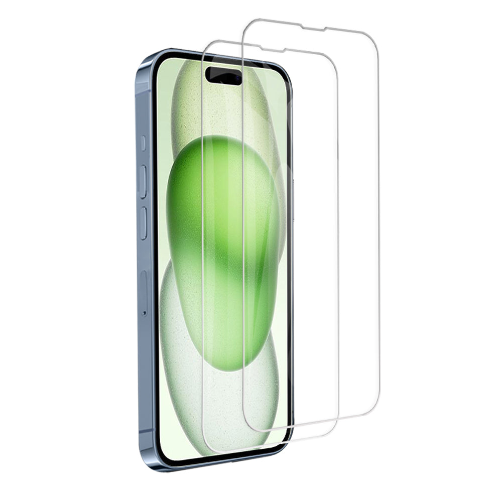 [2 Pack] For Apple iPhone 15 | 15 Plus | 15 Pro | 15 Pro Max SupRShield Tempered Glass Screen Protector Film Guard (Clear)