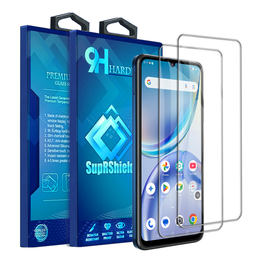 [2 Pack] For Optus X Value 5G SupRShield Tempered Glass LCD Screen Protector Film Guard (Clear)