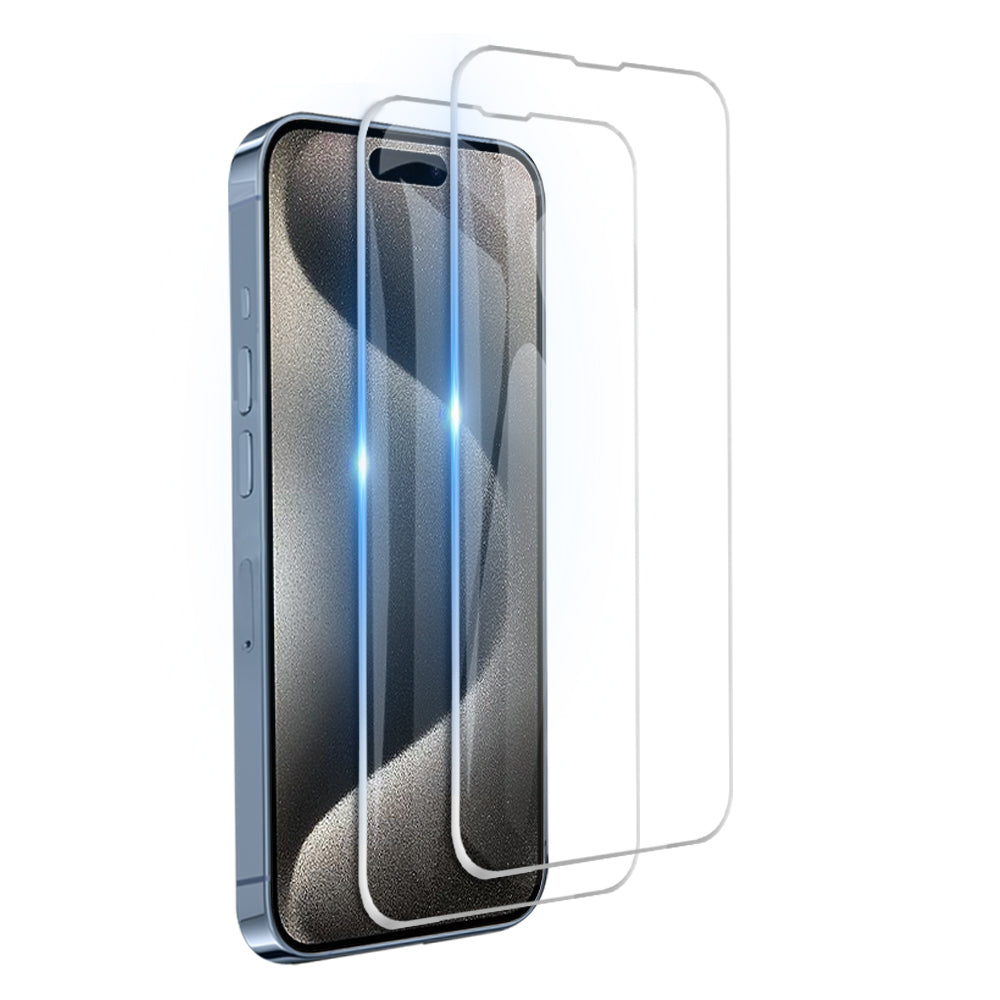 [2 Pack] For Apple iPhone 15 | 15 Plus | 15 Pro | 15 Pro Max SupRShield Tempered Glass Screen Protector Film Guard (Clear)