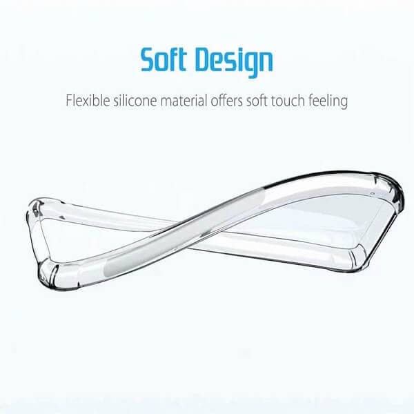 TCL 30 SE Clear Case Shockproof Tough Gel Clear Transparent Air Cushion Cover (Transparent)
