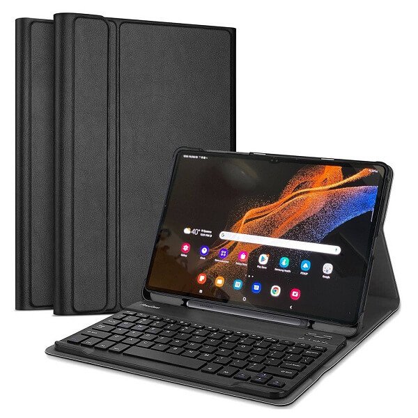 Samsung Galaxy Tab S8 Ultra Bluetooth Keyboard Case Cover