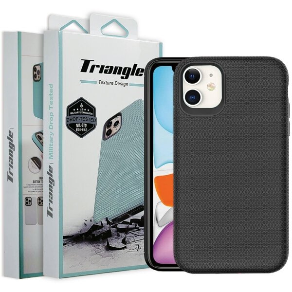 Triangle For Apple iPhone 11 Shockproof Case Rugged Heavy Duty Armor Rugged Bumper Anti Knock Back Apple Cover