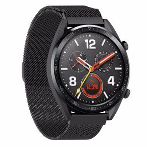 Huawei Watch GT Wristband Adjustable Milanese Stainless Steel Magnetic Watch Band (Black)