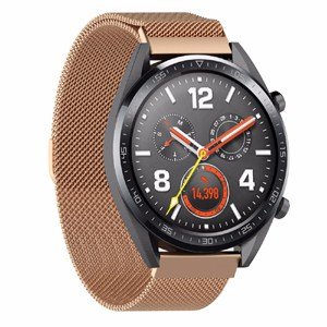 Huawei Watch GT Wristband Adjustable Milanese Stainless Steel Magnetic Watch Band (Rose Gold)