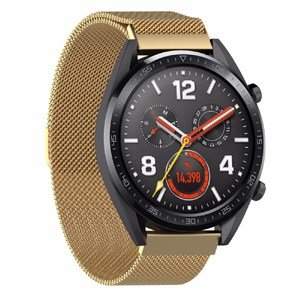 Huawei Watch GT Wristband Adjustable Milanese Stainless Steel Magnetic Watch Band (Gold)