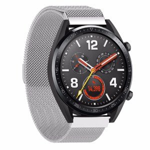 Huawei Watch GT Wristband Adjustable Milanese Stainless Steel Magnetic Watch Band (Silver)