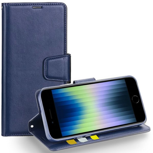For Apple iPhone SE /7/8 Plus Hanman Wallet Case Flip Leather Card Slots Magnetic Stand Cover