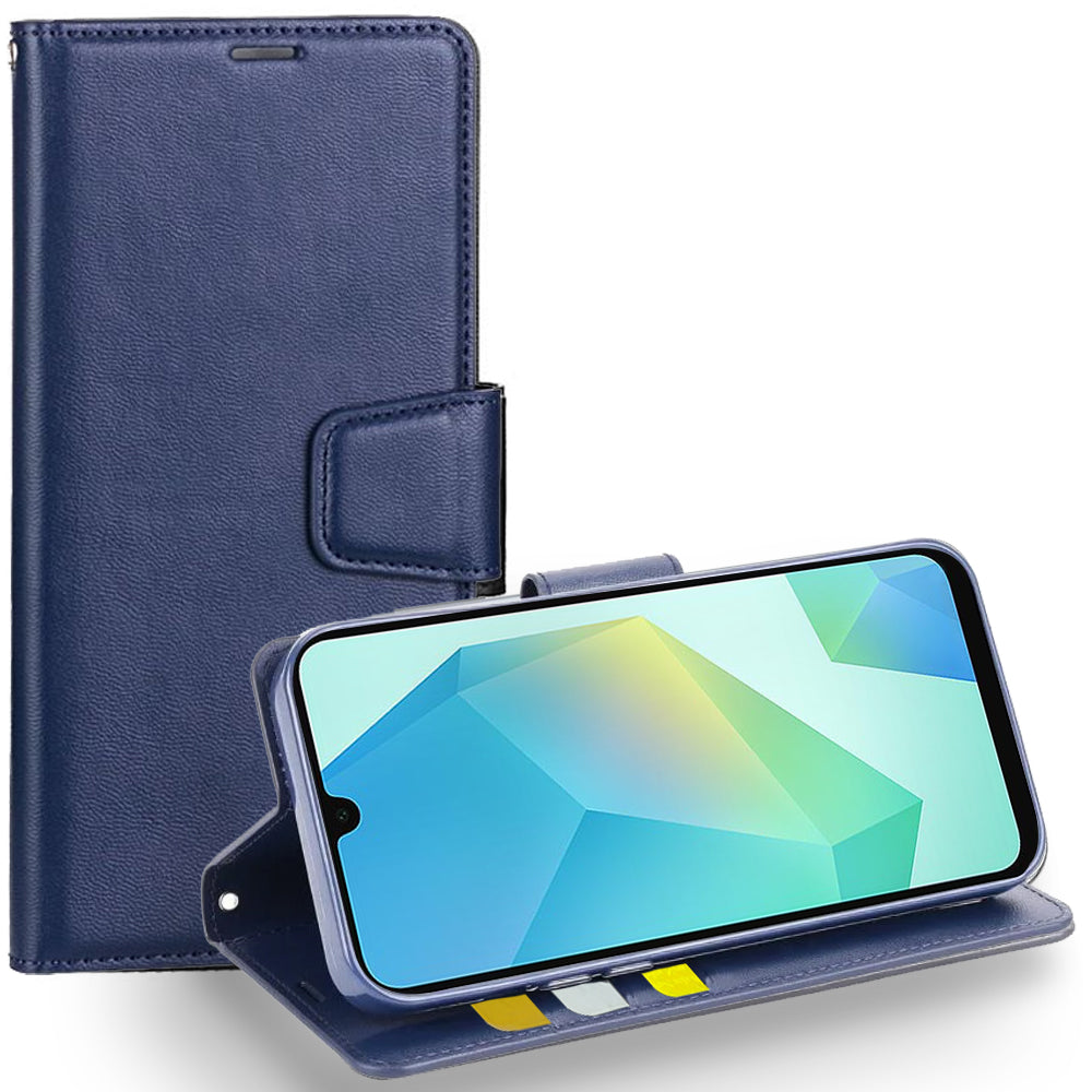 For Samsung Galaxy A16/A17 5G Hanman Wallet Case Flip Leather Card Slots Magnetic Stand Cover