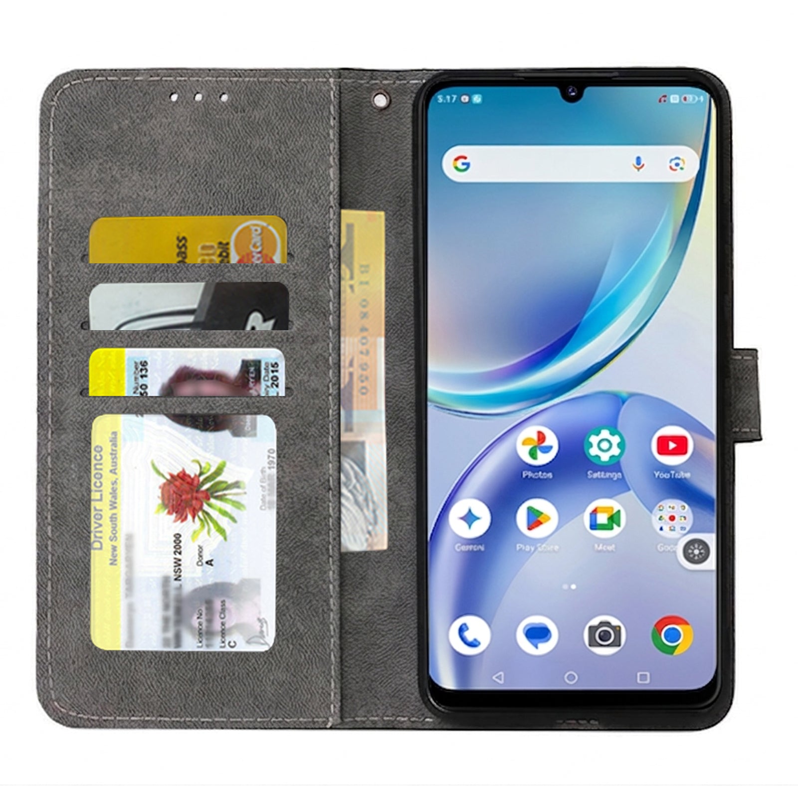 For Optus X Value 5G Wallet Leather Case Flip Leather Magnetic Stand Cover
