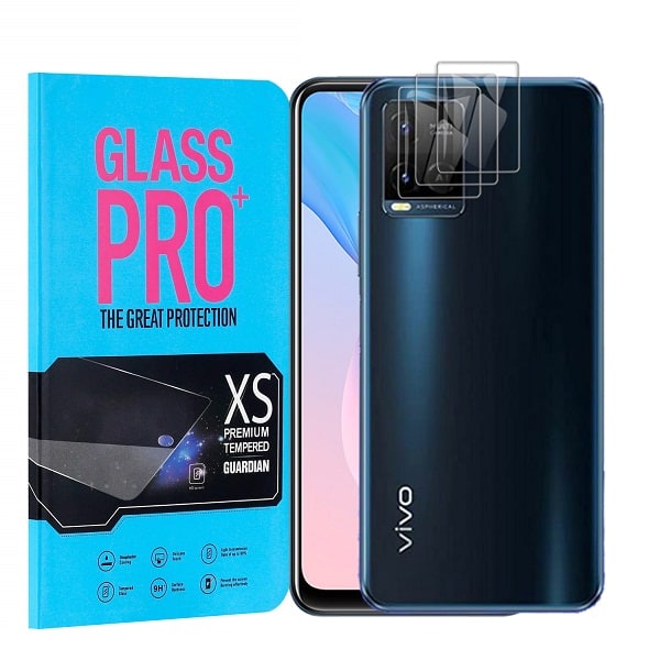 [2 Pack] Vivo Y21 2021 Camera Lens Tempered Glass LCD Screen Protector Film Guard