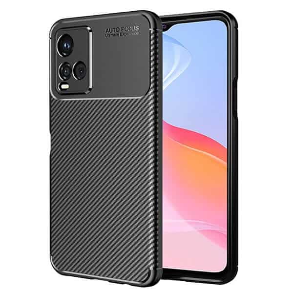 Vivo Y21 Case Shockproof Heavy Duty Rugged Anti Knock Back Cover (Black)