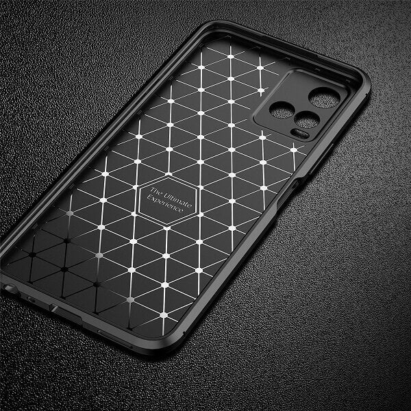 Vivo Y33S Case Shockproof Heavy Duty Rugged Anti Knock Back Cover (Black)