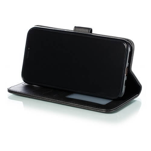 Telstra Essential Pro 2 SupRShield Wallet Leather Card Holder Flip Protective Shockproof Case Cover (Black)