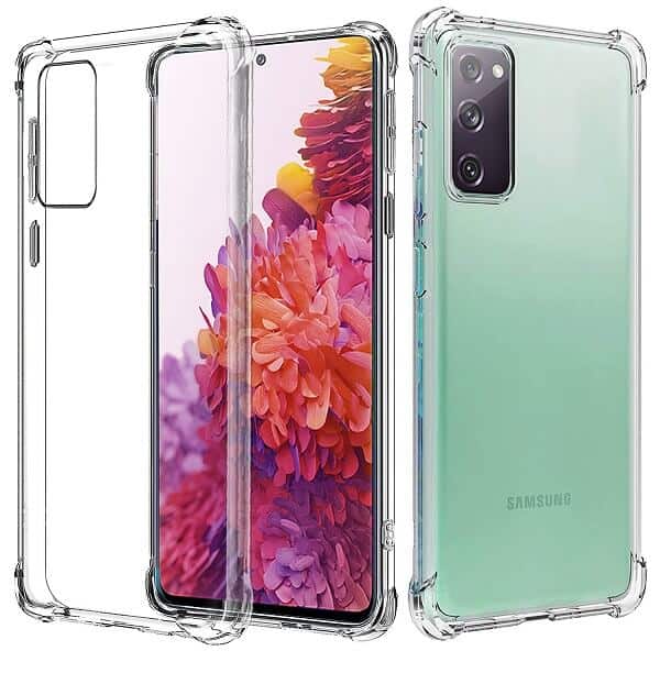 Samsung Galaxy S20 FE Clear Case Shockproof Tough Gel Clear Transparent Air Cushion Cover