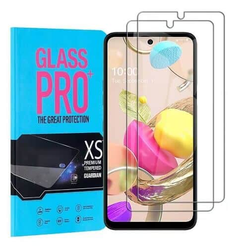 [ 2 Pack ] LG K42 Screen Protector Anti Scratch Full Coverage Tempered Glass Film Guard (Clear)