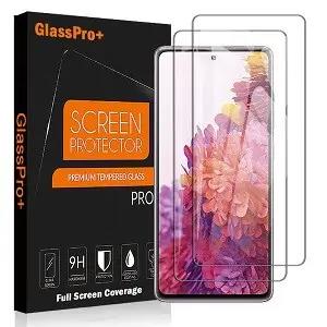[2 Pack] Samsung Galaxy S20 FE Clear Full Coverage Tempered Glass Screen Protector Film Guard (Clear)