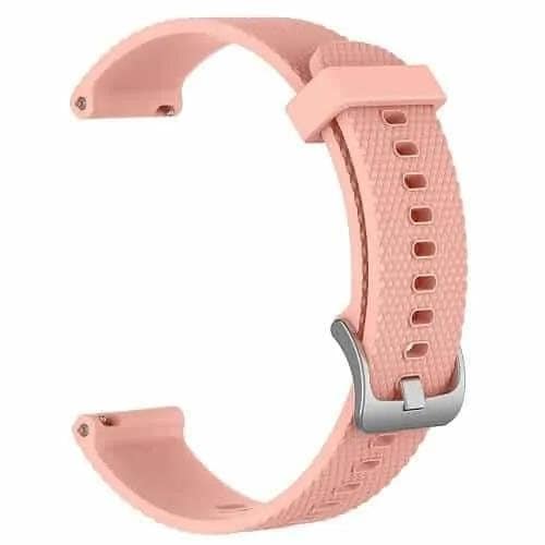 Replacement Silicone Wristband Sports Style Adjustable Wrist Bands For Garmin Forerunner 245 Music (Rose Gold)